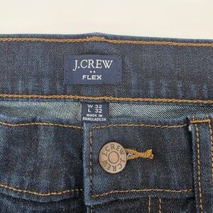 J. Crew Mens Flex Straight Dark Wash Demin Jeans‎ Size 32x31 Preppy Casual